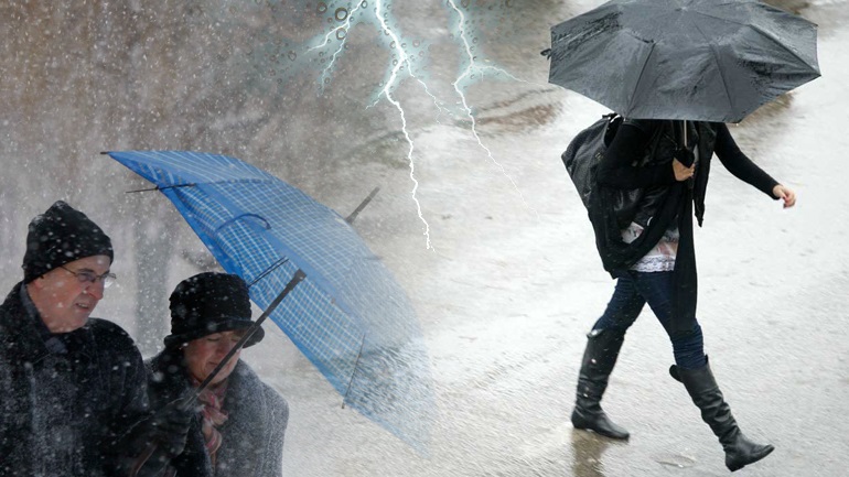 Νέο κύμα καταιγίδων και χιονοπτώσεων από την Παρασκευή το βράδυ