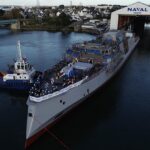 Οι πρώτες φωτογραφίες από την καθέλκυση της γαλλικής Belh@rra, «Ναύαρχος Ρονάρ»