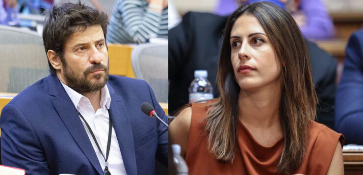 Η δικηγόρος Ελένη Χρονοπούλου, μέλος του ΠΑΣΟΚ και υπάλληλος στις Βρυξέλλες κατήγγειλε τον Γεωργούλη για χρήση βίας