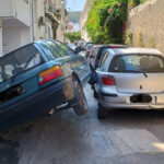 Απίστευτο ατύχημα στο Ρέθυμνο: Οδηγός «καβάλησε» με το όχημα του άλλο αυτοκίνητο