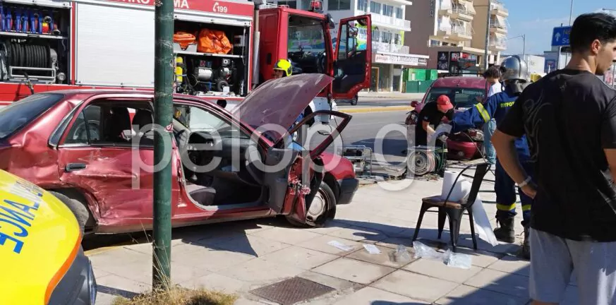 Πάτρα: Τροχαίο στην Ακτή Δυμαίων – Δύο άτομα στο νοσοκομείο