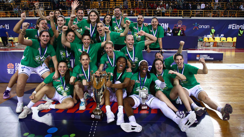 Μπάσκετ Γυναικών: Back to back κυπελλούχος ο Παναθηναϊκός, 87-62 τις Εσπερίδες