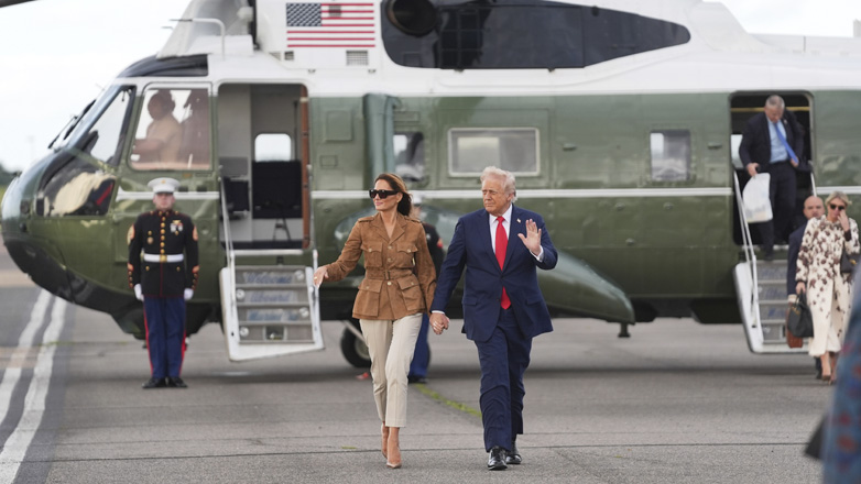 Αναγκαστική προσγείωση για το ελικόπτερο που μετέφερε τον Ντόναλντ με τη Μελάνια Τραμπ